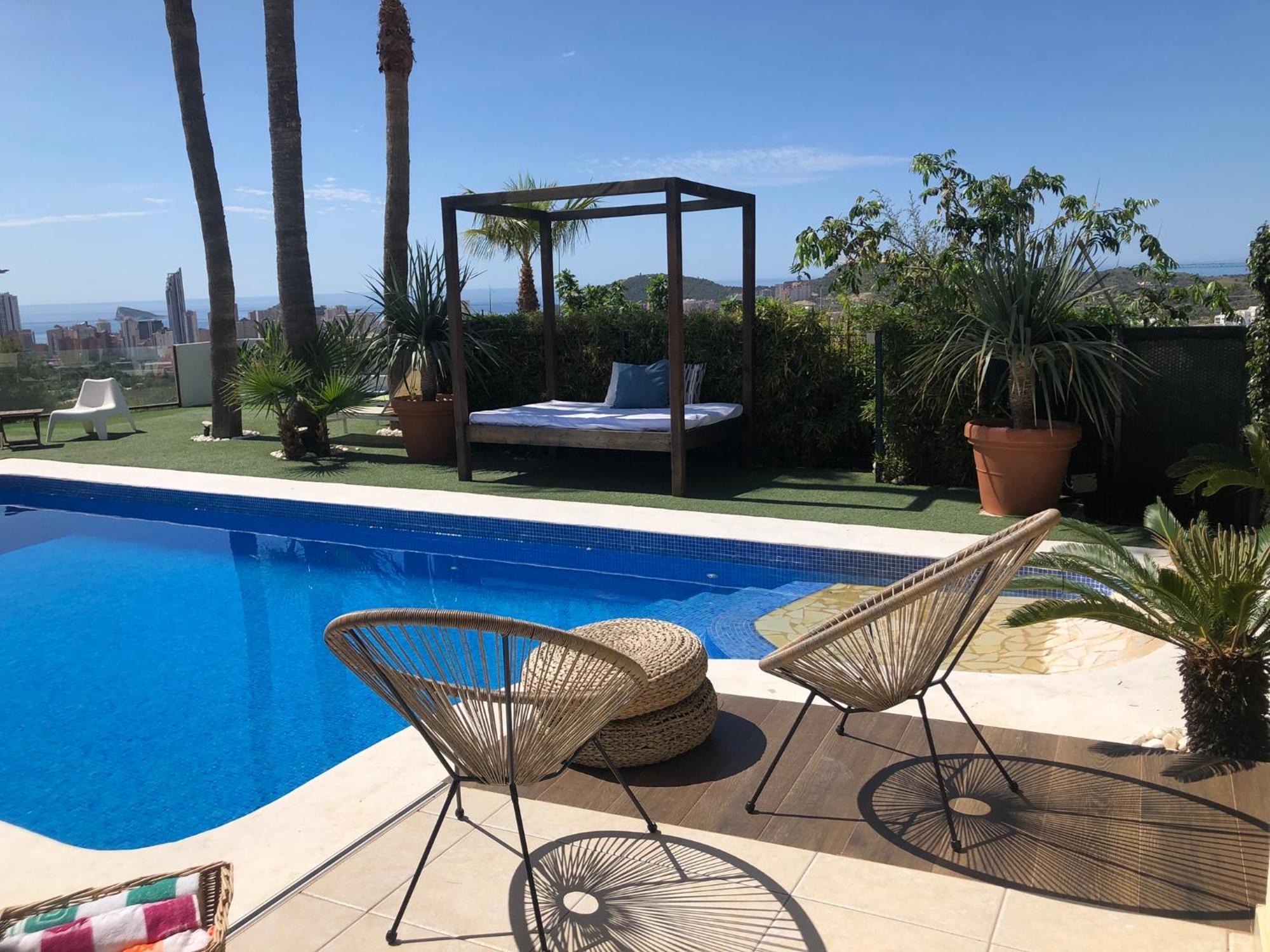 Villa Exclusiva Con Espectaculares Vistas Al Mediterraneo Cala de Finestrat Værelse billede